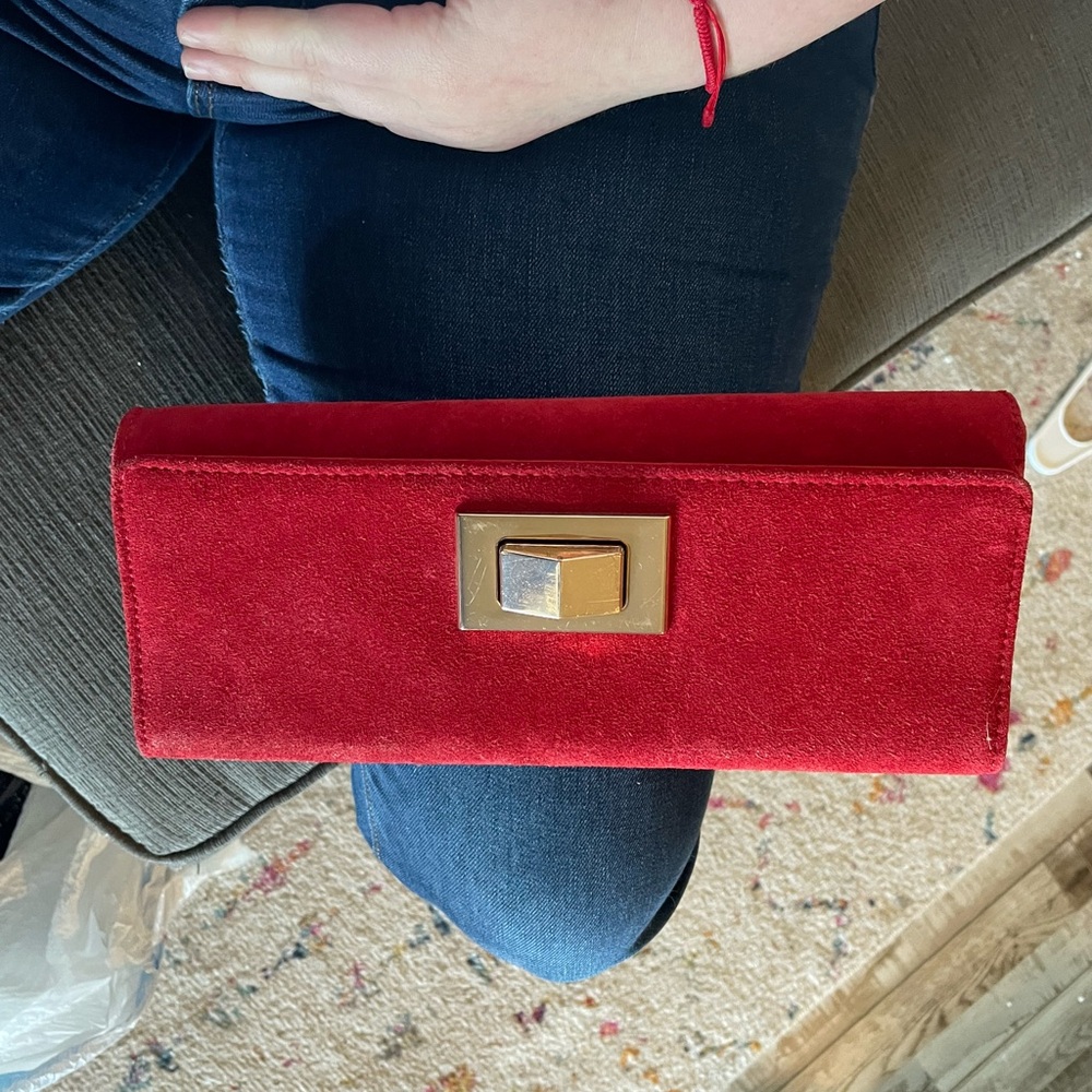 Banana Republic Vibrant Red Clutch